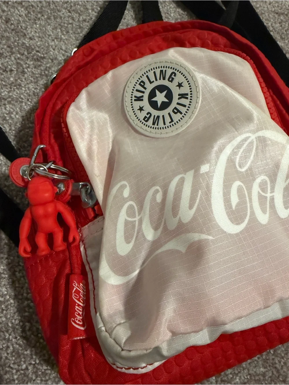 Kipling x Coca-Cola Delia Compact Mini Backpack - Wild Red